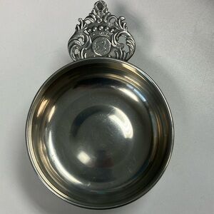Stieff pewter porridge bowl